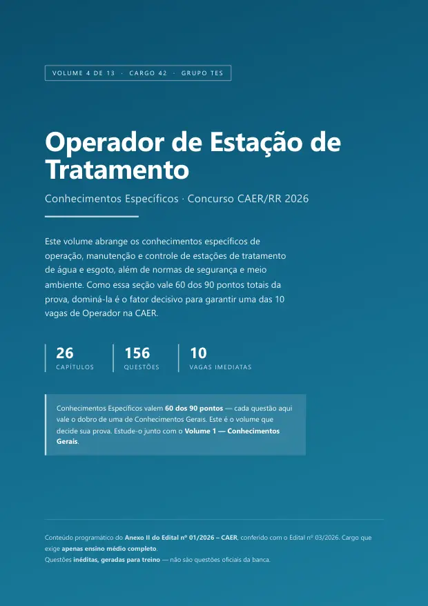 Capa do Volume 4 — Operador de Estação de Tratamento