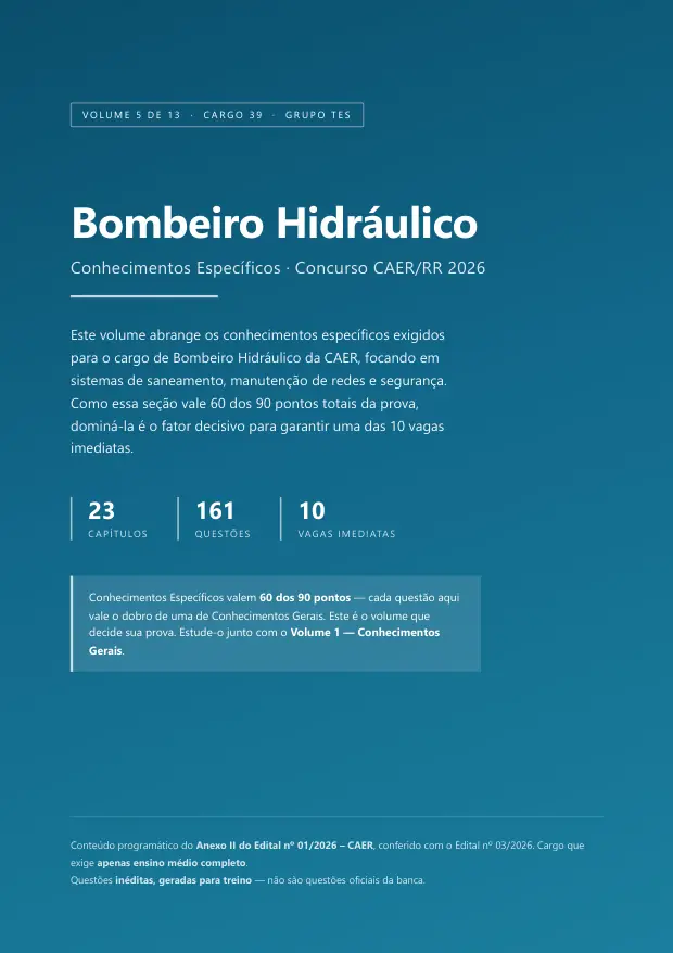 Capa do Volume 5 — Bombeiro Hidráulico