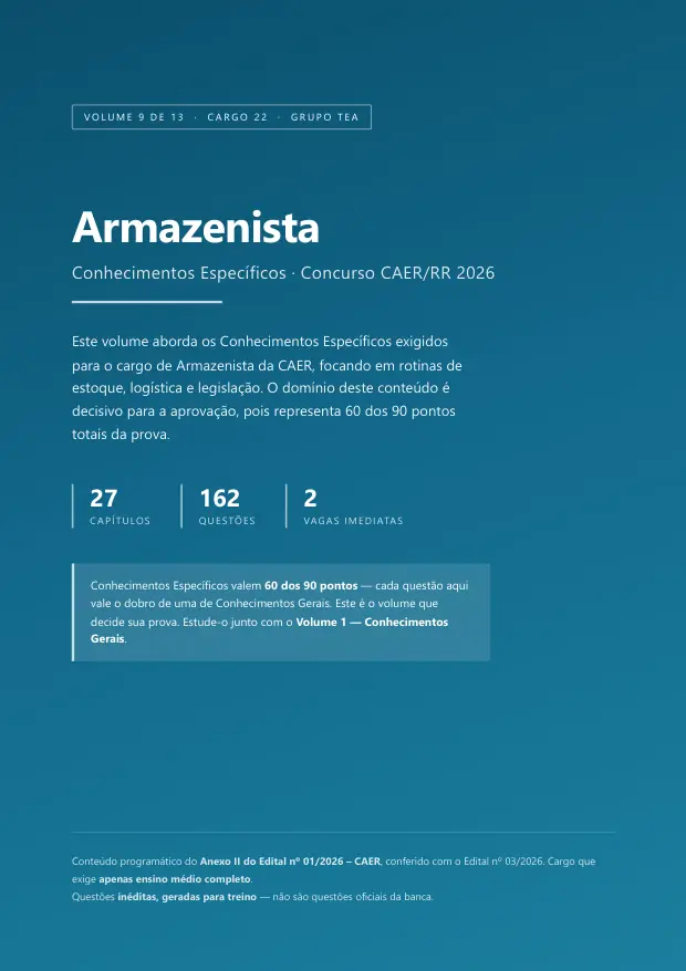 Capa do Volume 9 — Armazenista